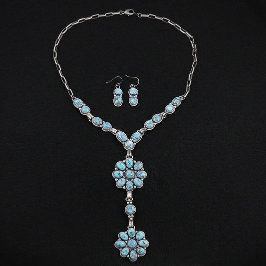 Paul Livingston Turquoise & Sterling Silver Necklace Set