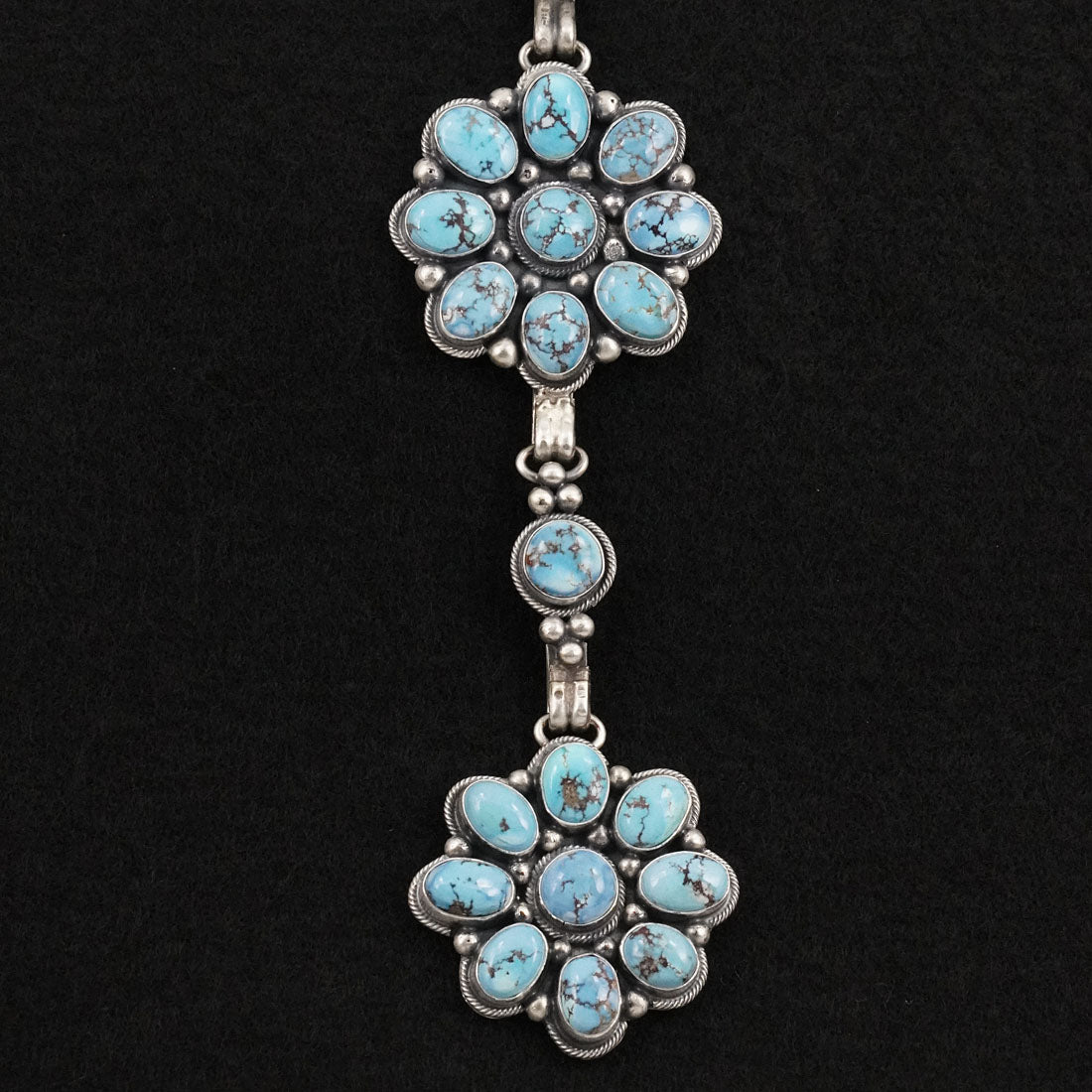 Paul Livingston Turquoise & Sterling Silver Necklace Set