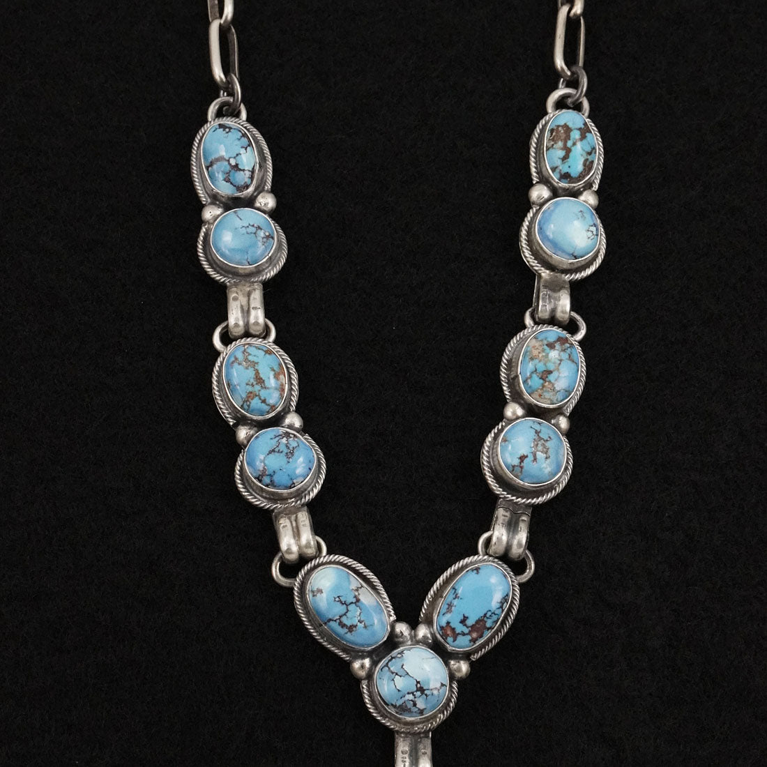 Paul Livingston Turquoise & Sterling Silver Necklace Set