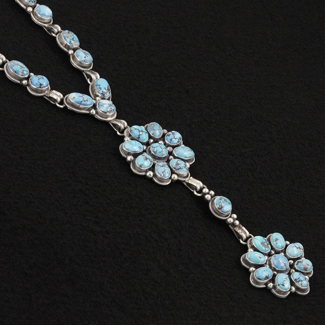 Paul Livingston Turquoise & Sterling Silver Necklace Set