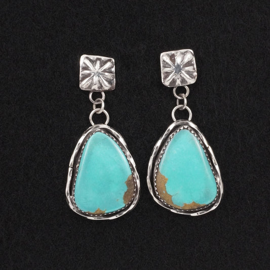 Ernest Hawthorne Turquoise & Sterling Silver Earrings