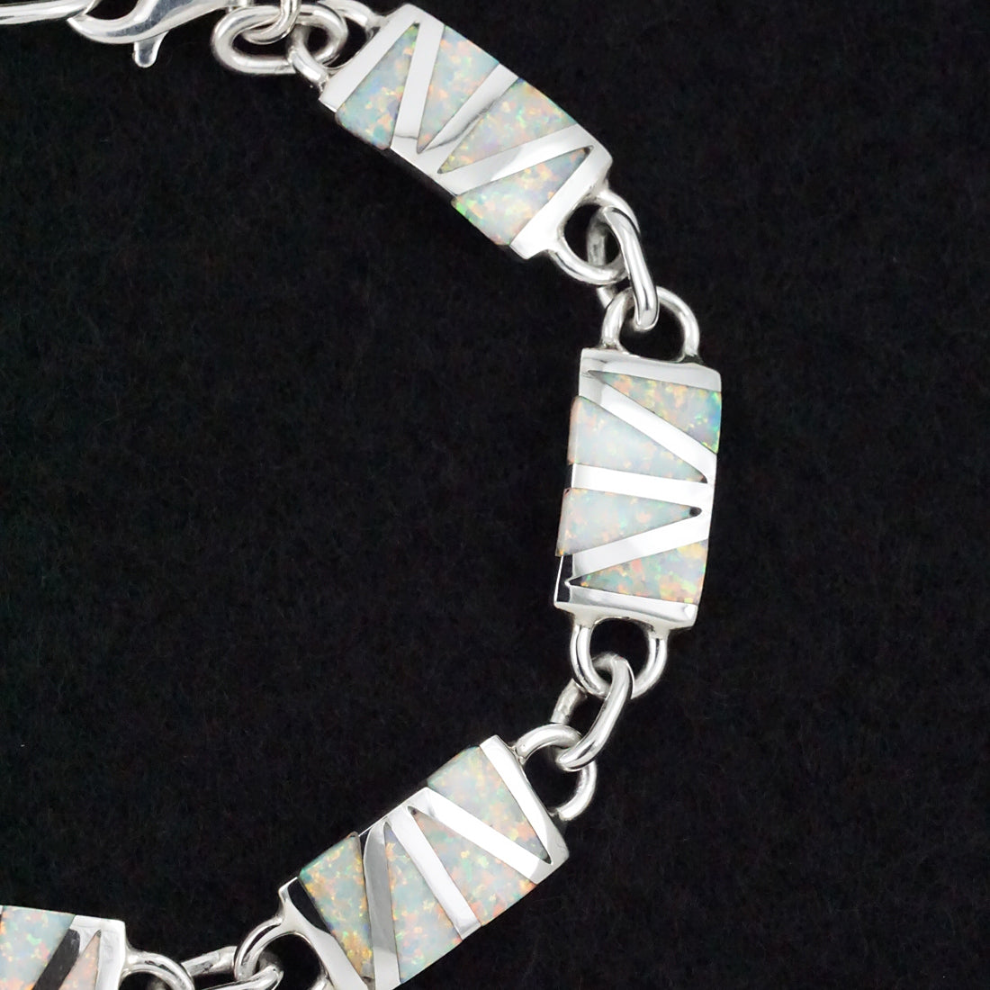 Wilfred Siutza Opalite & Sterling Silver Link Bracelet