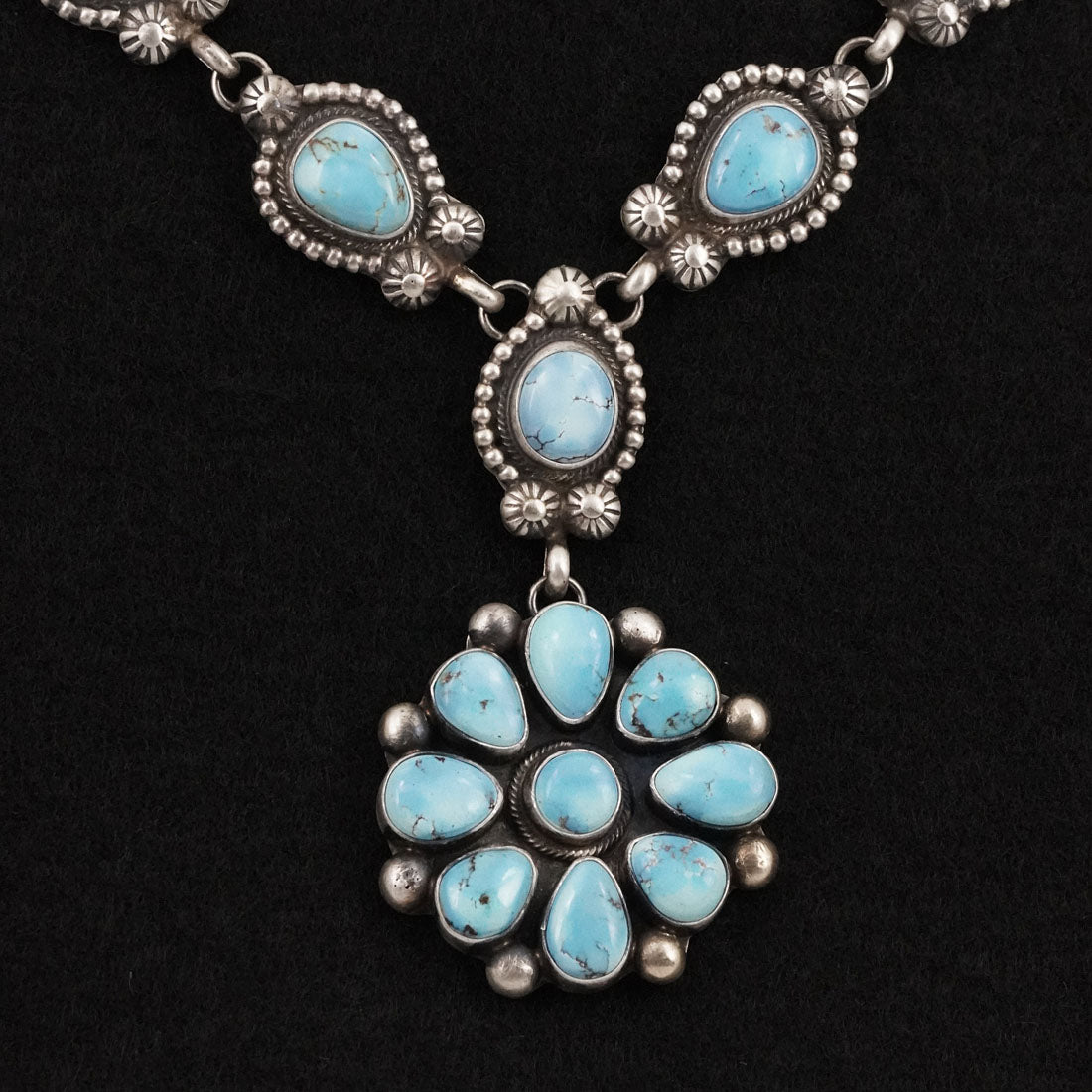 Kathleen Livingston Turquoise & Sterling Silver Necklace Set