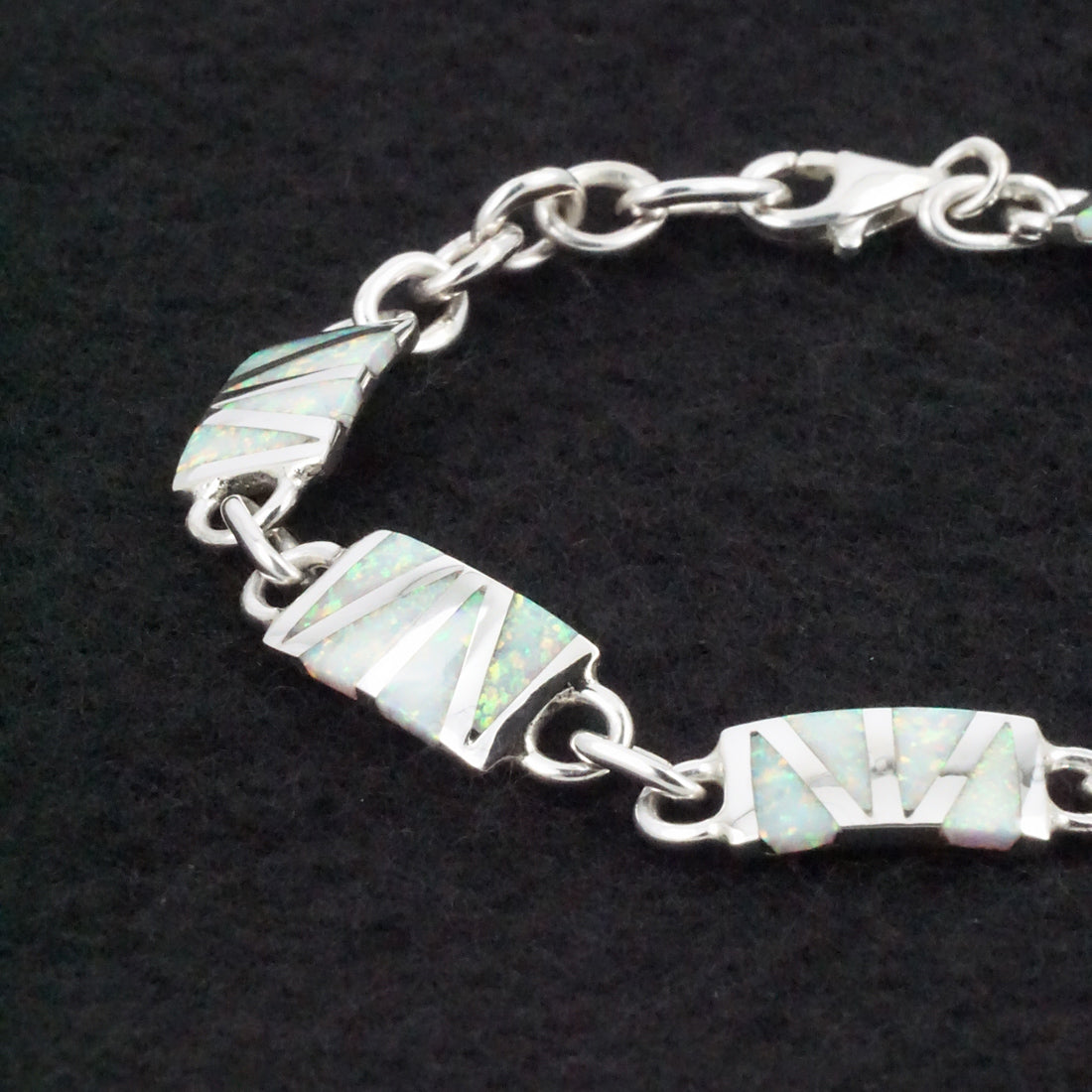 Wilfred Siutza Opalite & Sterling Silver Link Bracelet