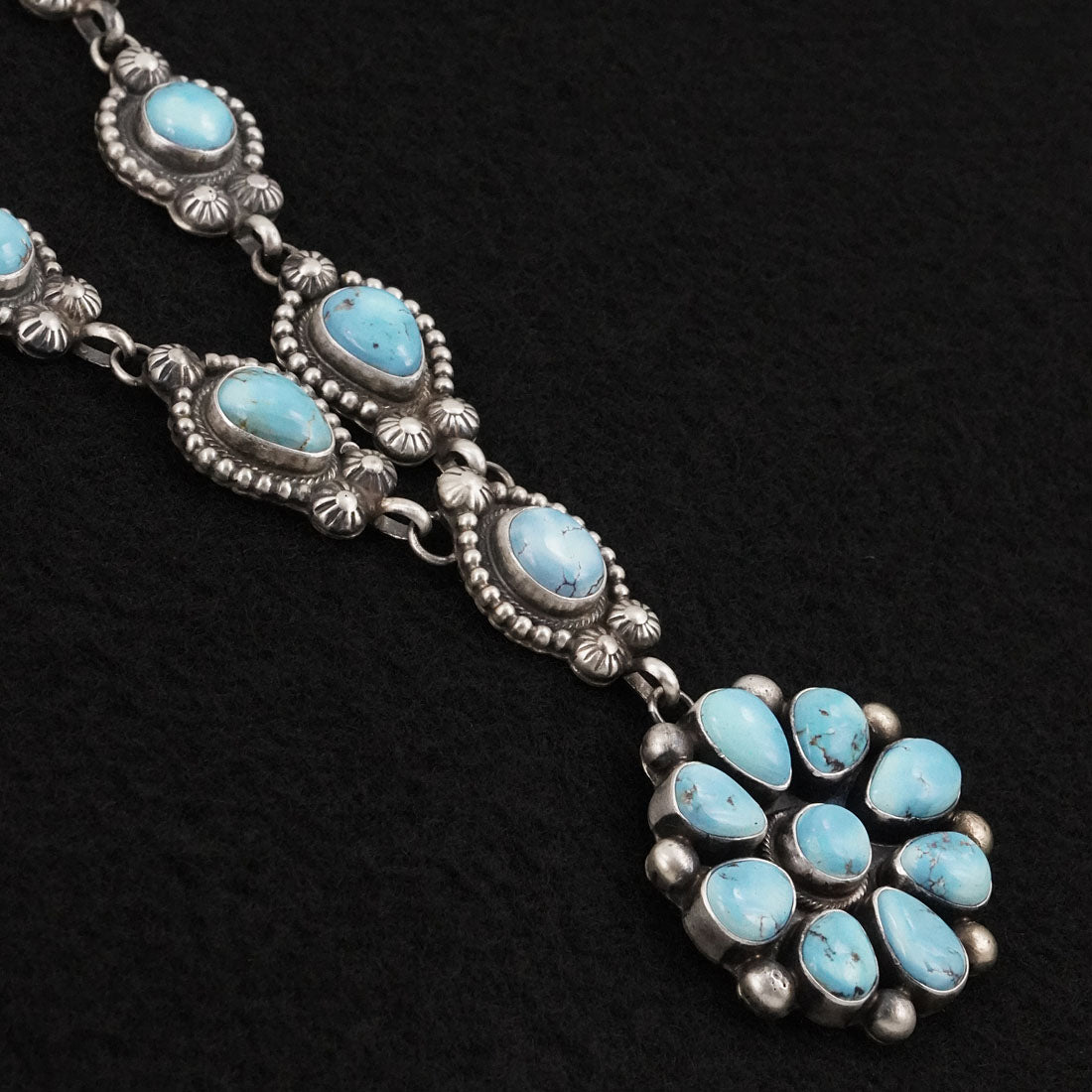 Kathleen Livingston Turquoise & Sterling Silver Necklace Set