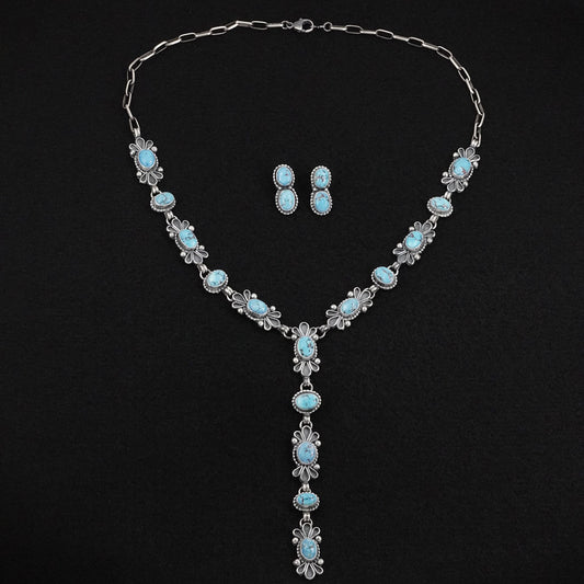 Darrin Livingston Turquoise & Sterling Silver Necklace Set