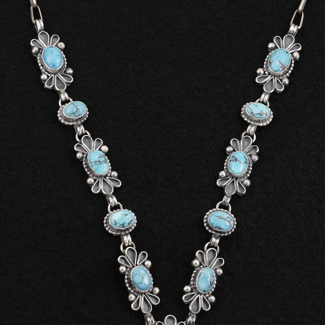 Darrin Livingston Turquoise & Sterling Silver Necklace Set