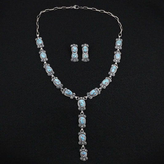 Darrin Livingston Turquoise & Sterling Silver Necklace Set
