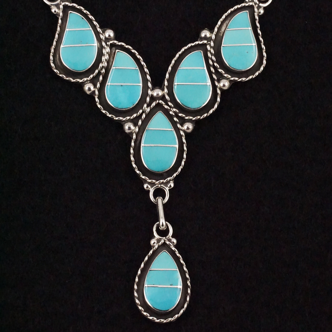 Faye Lowsayate Turquoise & Sterling Silver Necklace & Earrings