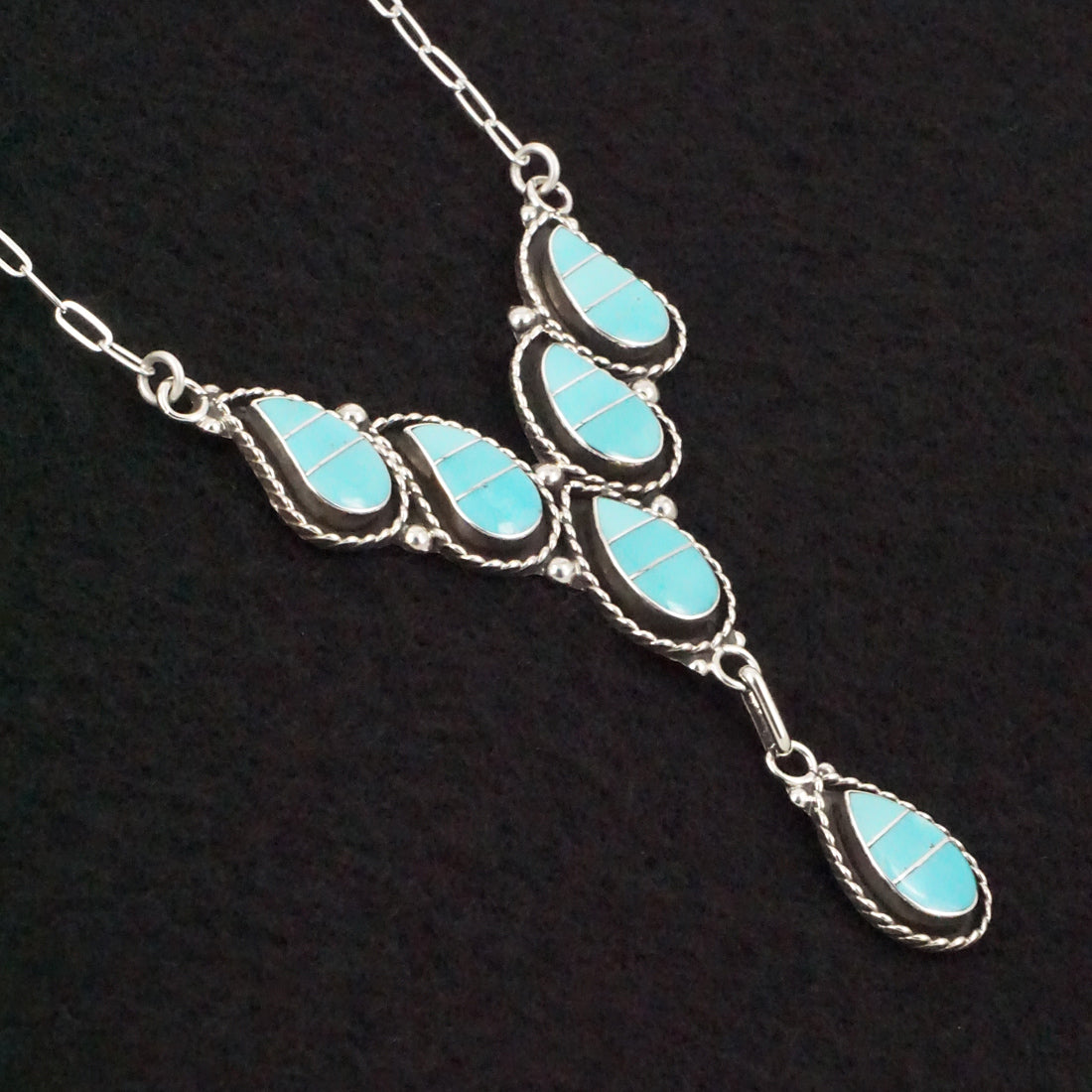 Faye Lowsayate Turquoise & Sterling Silver Necklace & Earrings