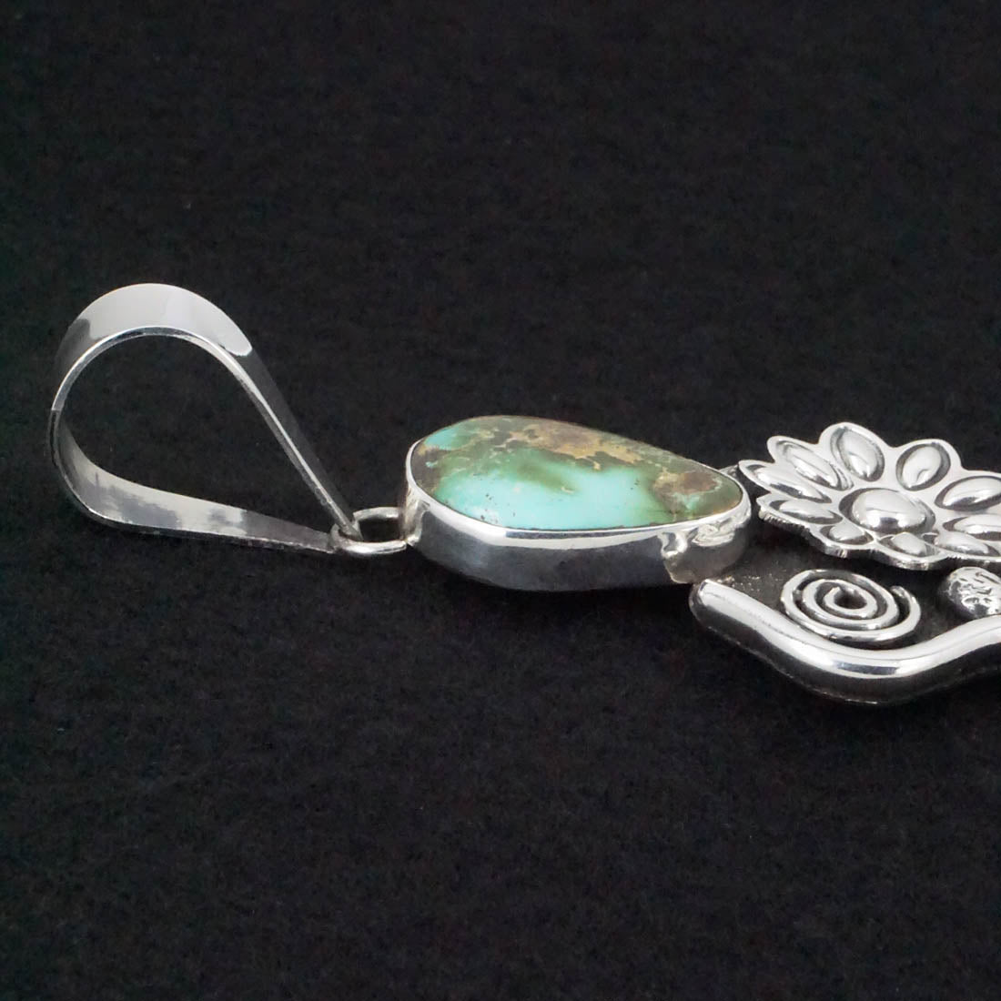 Alex Sanchez Turquoise & Sterling Silver Pendant