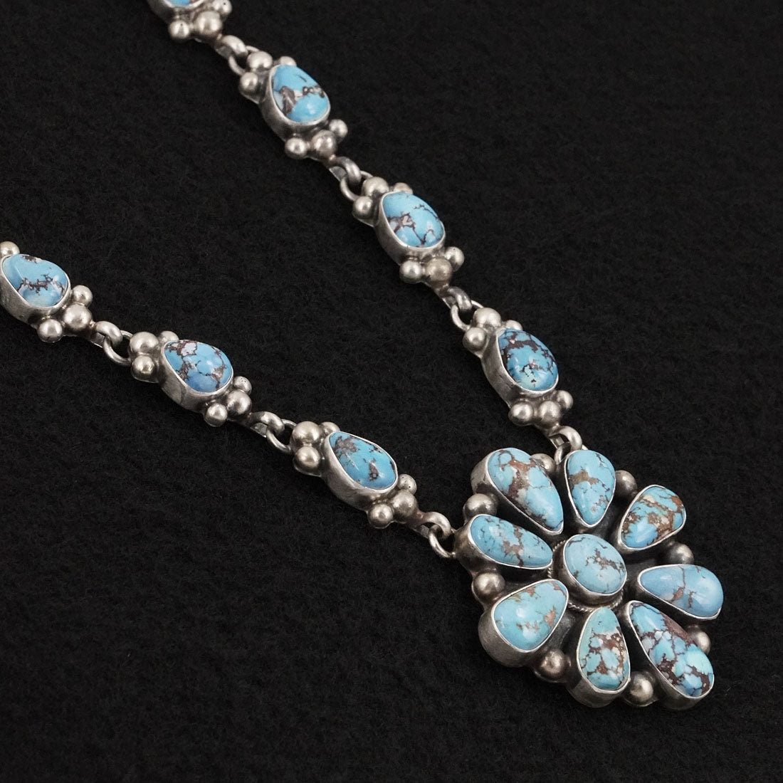 Kathleen Livingston Turquoise & Sterling Silver Necklace Set