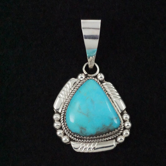 Kenny Calavaza Turquoise & Sterling Silver Pendant