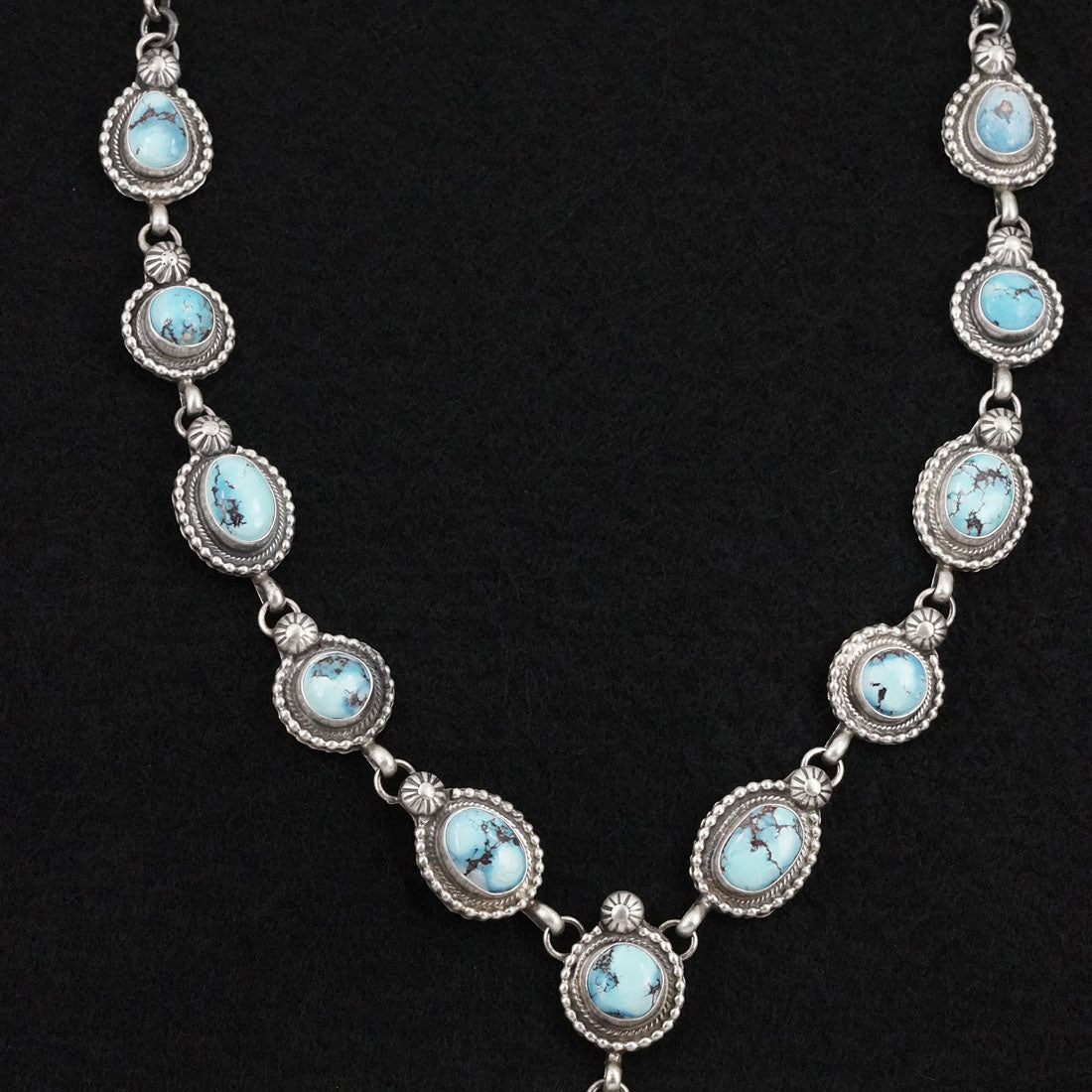 Kathleen Livingston Turquoise & Sterling Silver Necklace Set