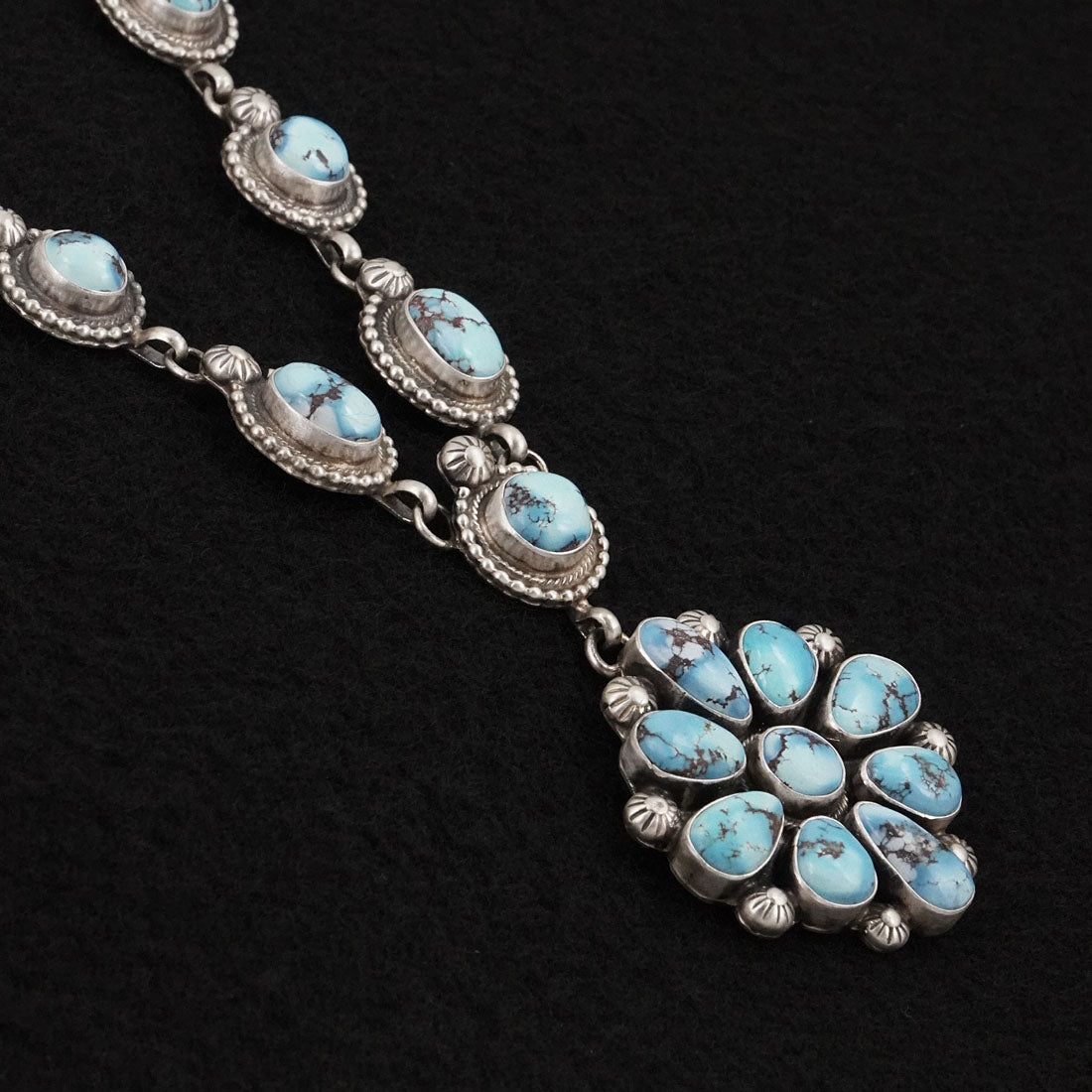 Kathleen Livingston Turquoise & Sterling Silver Necklace Set