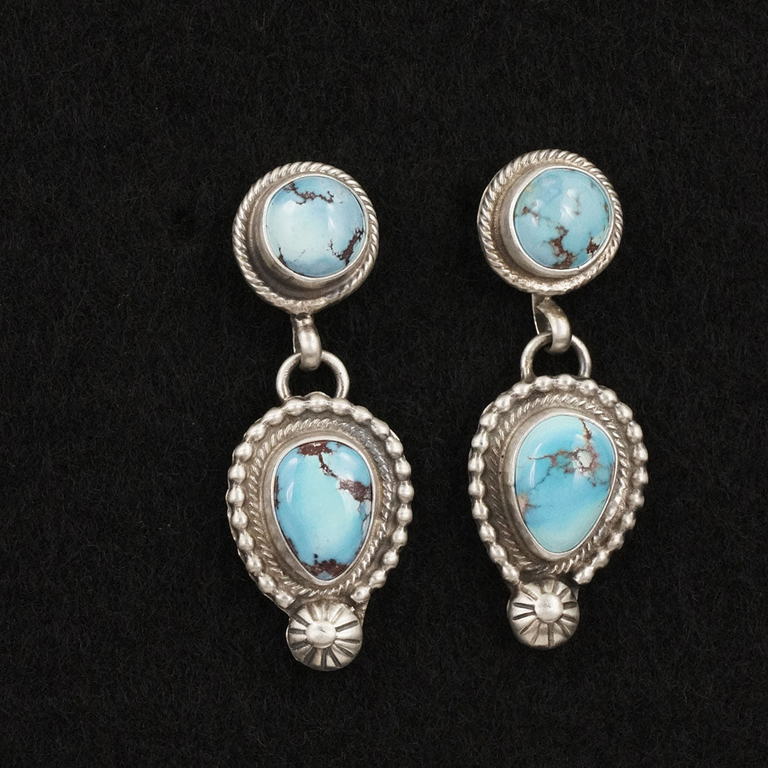 Kathleen Livingston Turquoise & Sterling Silver Necklace Set