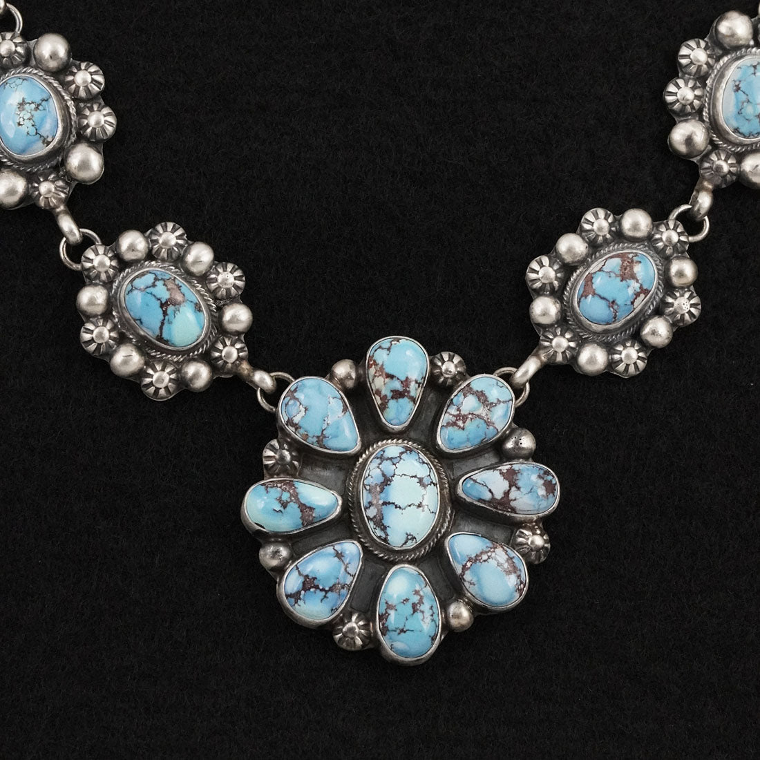 Kathleen Livingston Turquoise & Sterling Silver Necklace Set