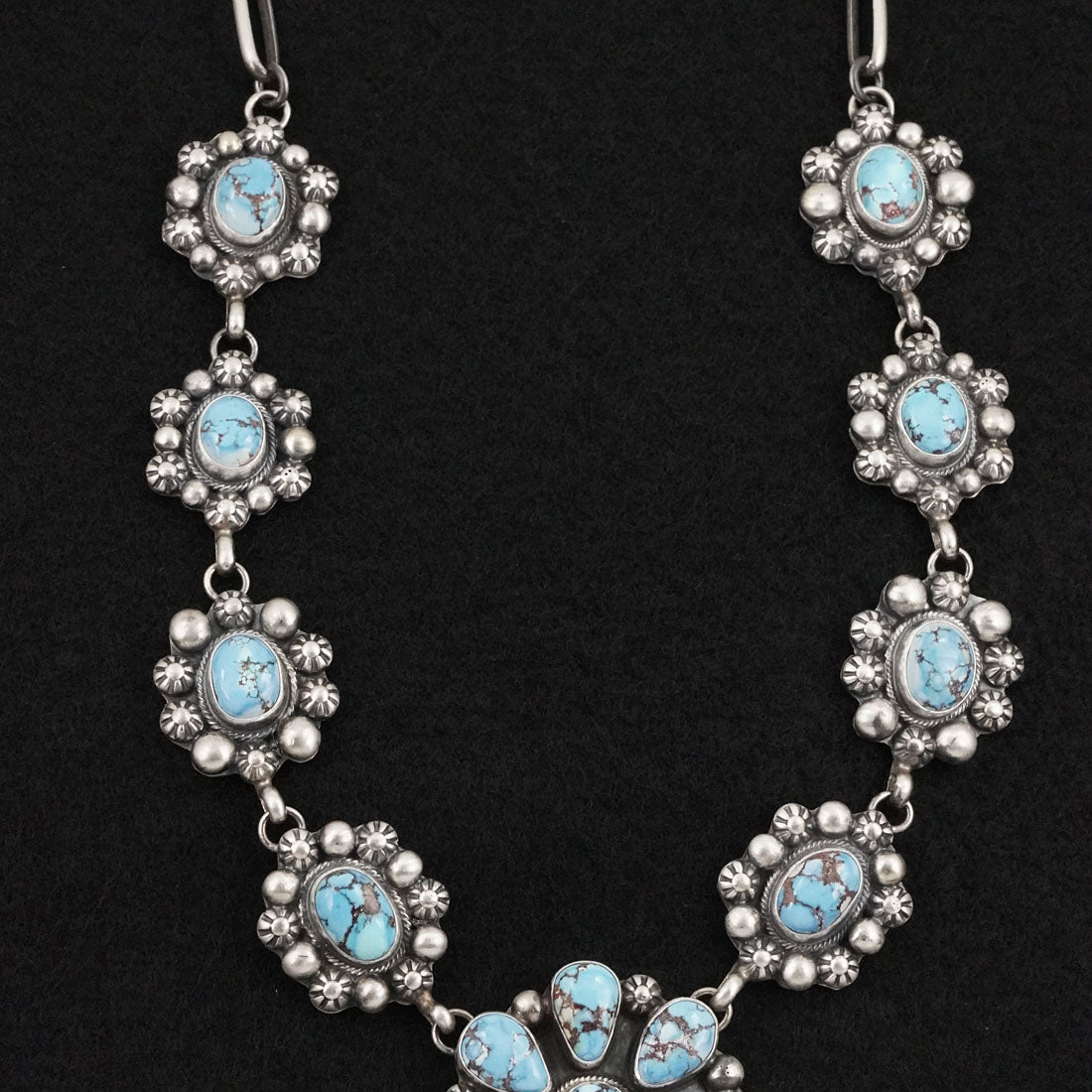 Kathleen Livingston Turquoise & Sterling Silver Necklace Set
