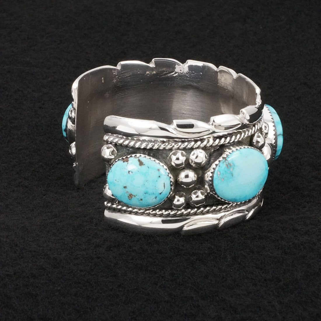 Griffin Tsabetsaye Jr. Turquoise & Sterling Silver Bracelet