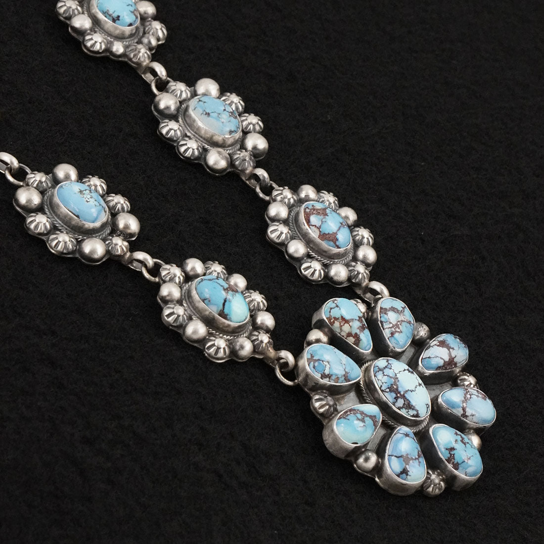 Kathleen Livingston Turquoise & Sterling Silver Necklace Set
