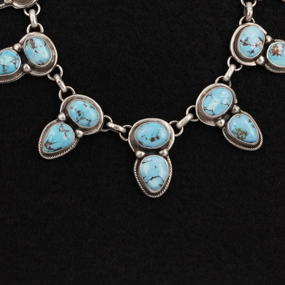 Kathleen Livingston Turquoise & Sterling Silver Necklace Set