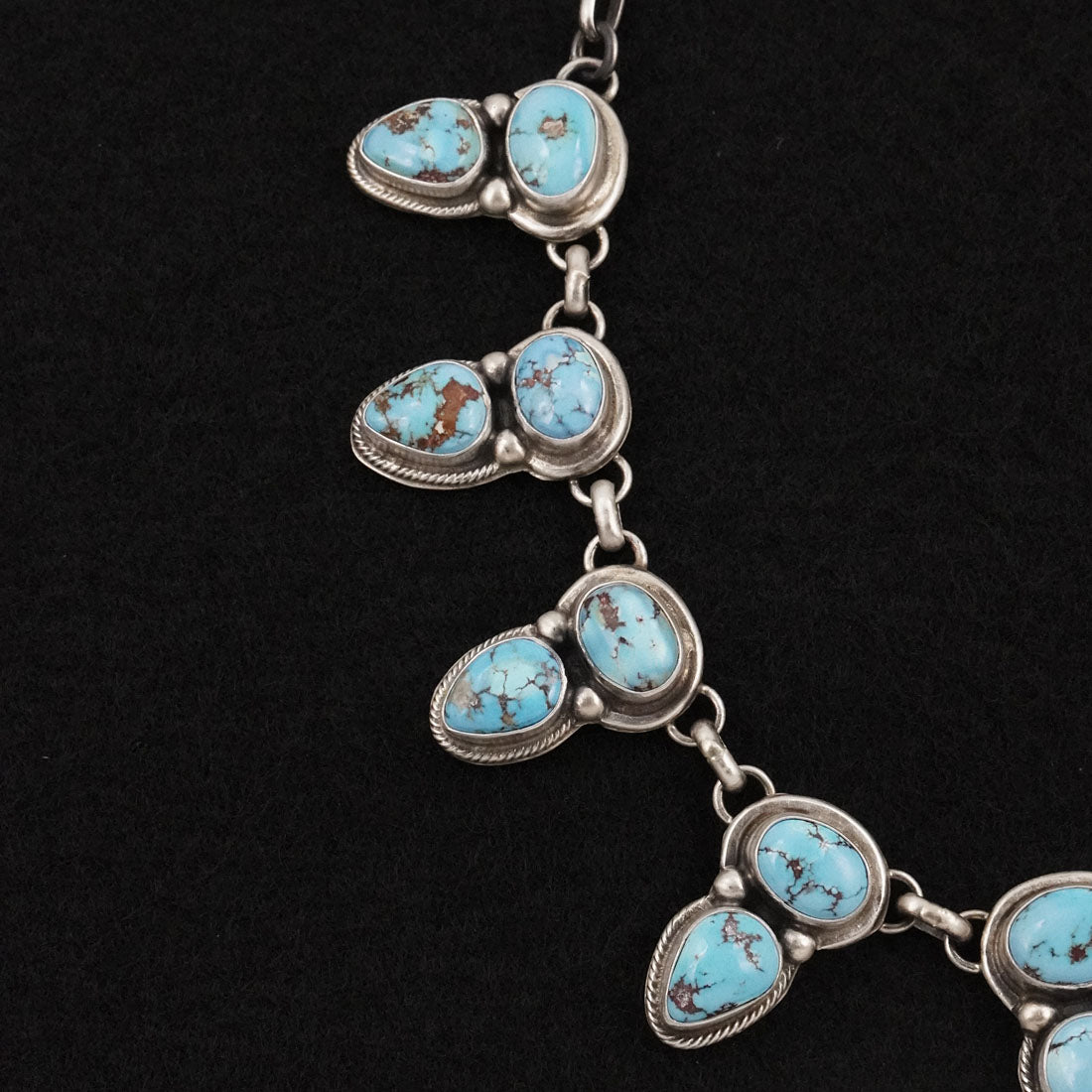 Kathleen Livingston Turquoise & Sterling Silver Necklace Set