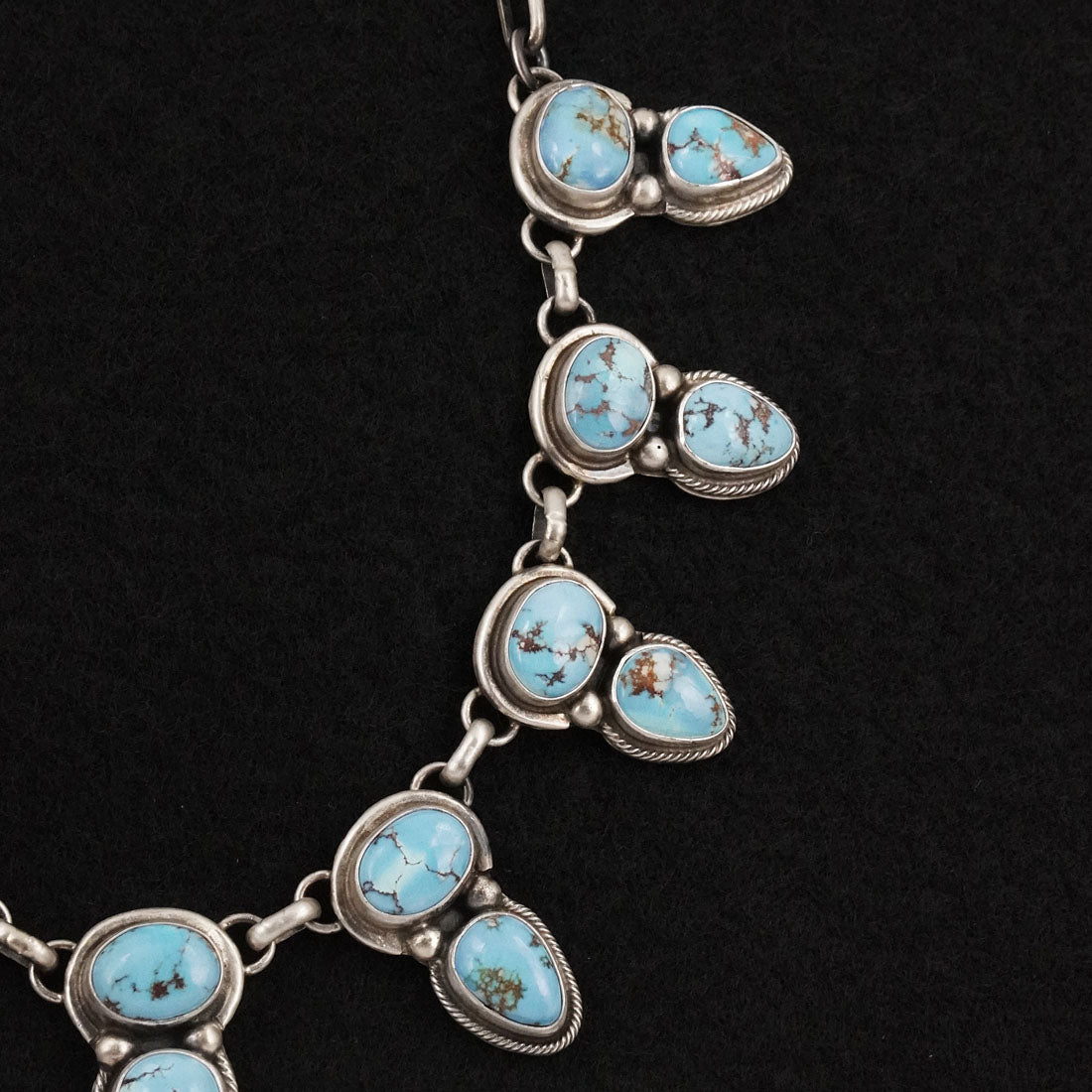 Kathleen Livingston Turquoise & Sterling Silver Necklace Set