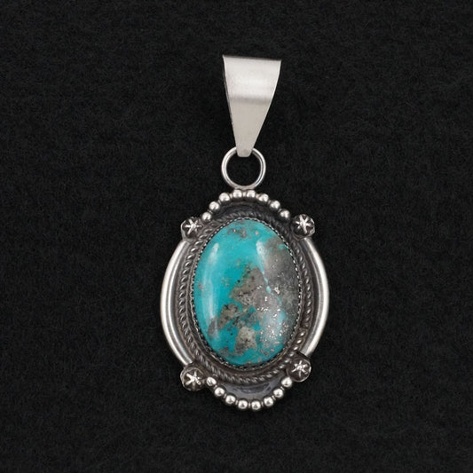 Leslie Nez Turquoise & Sterling Silver Pendant