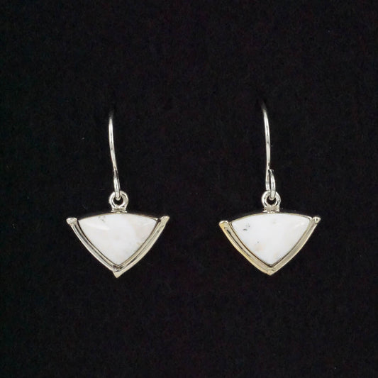 Cathy Webster White Buffalo & Sterling Silver Earrings