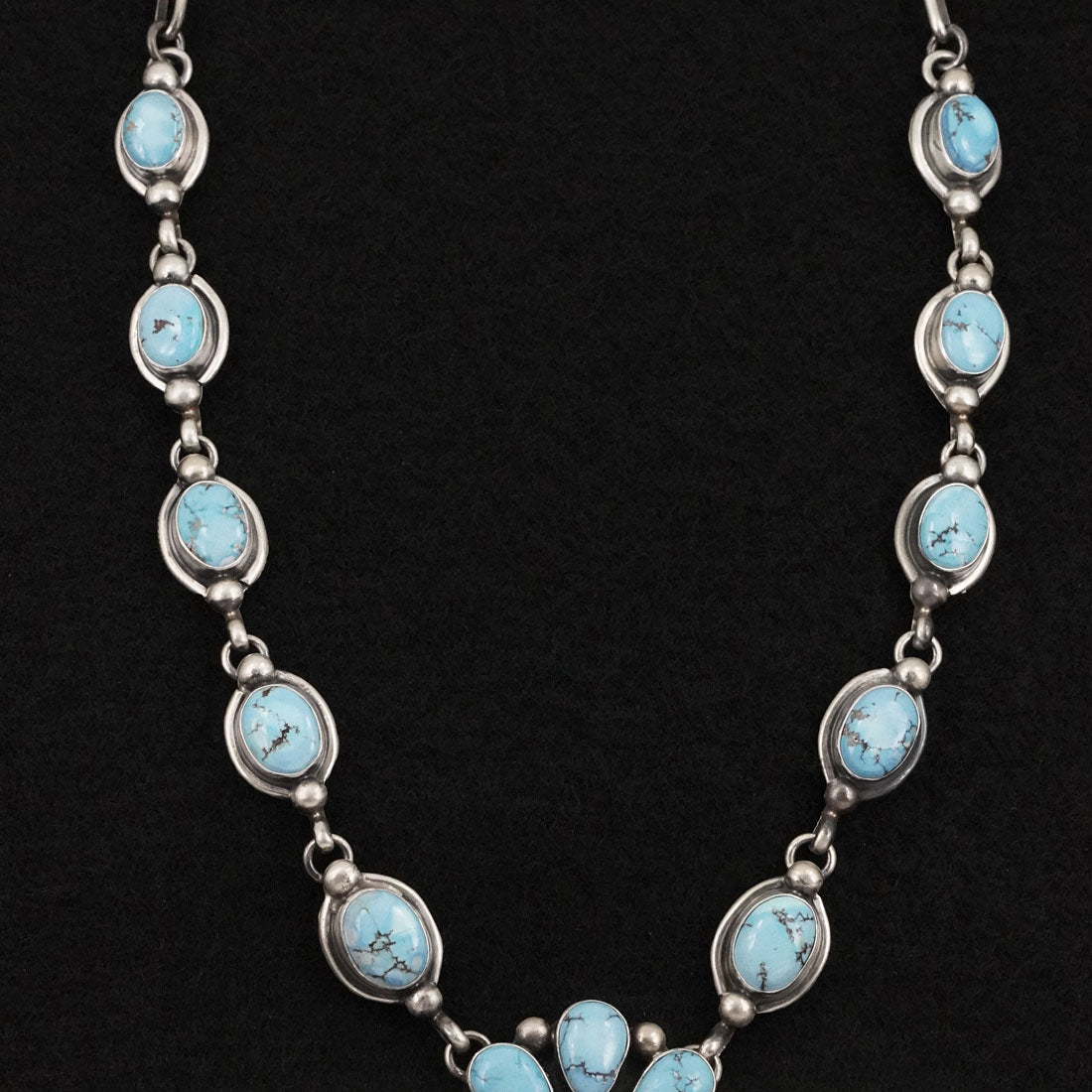 Kathleen Livingston Turquoise & Sterling Silver Necklace Set