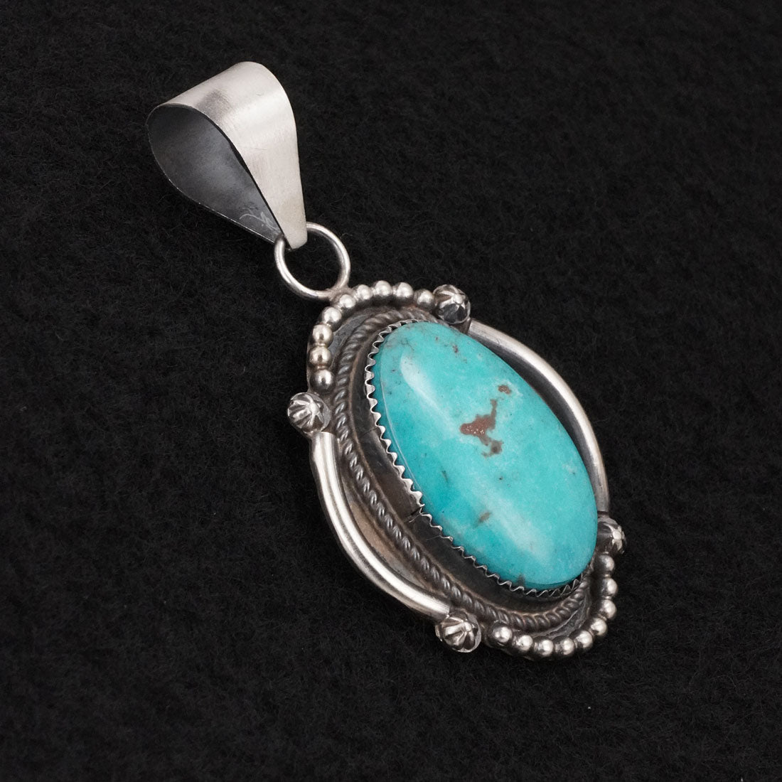 Leslie Nez Turquoise & Sterling Silver Pendant