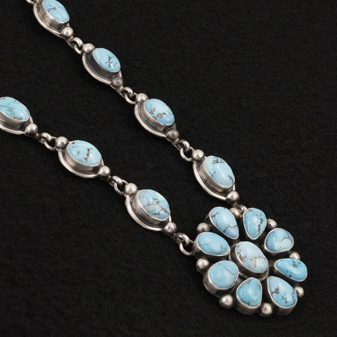 Kathleen Livingston Turquoise & Sterling Silver Necklace Set