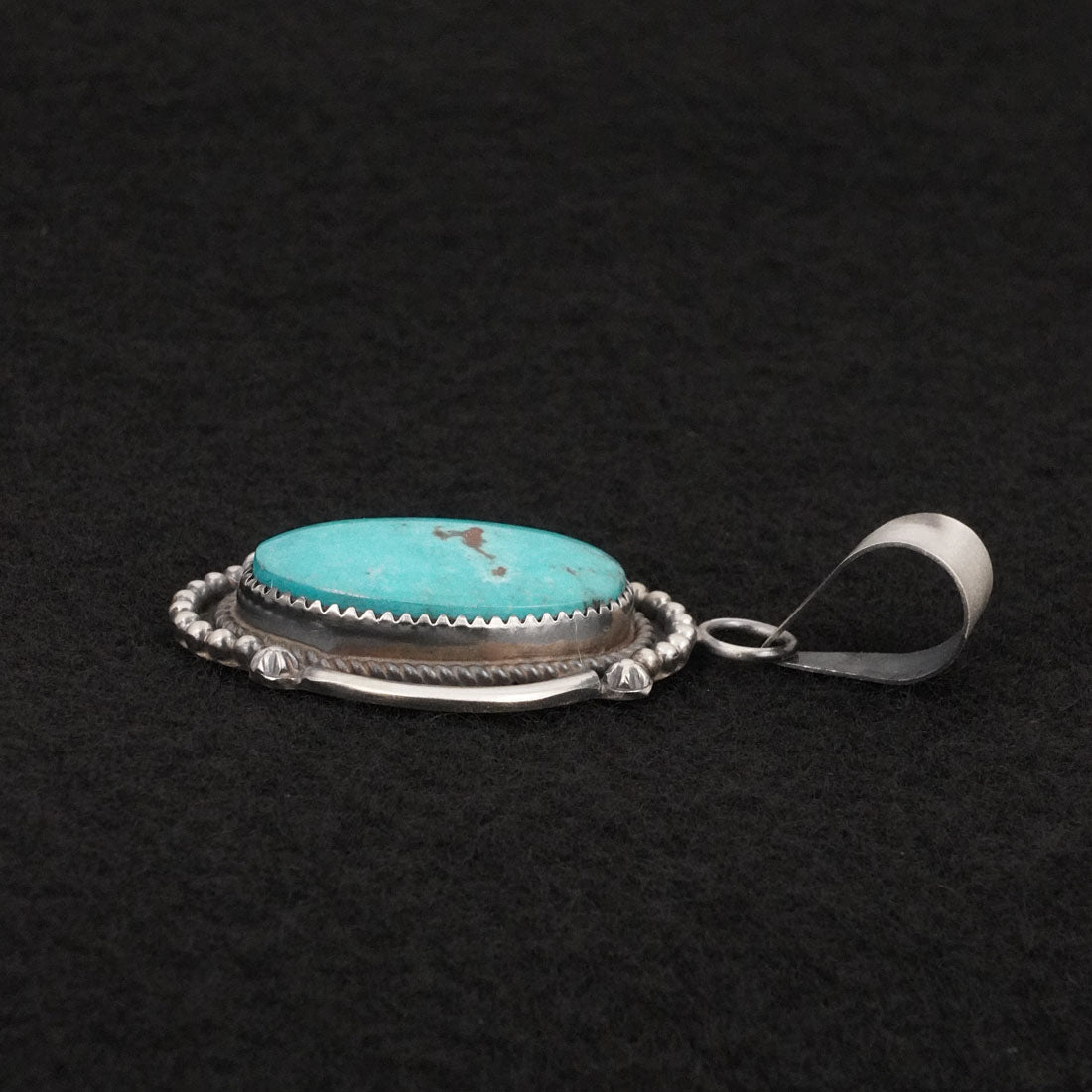 Leslie Nez Turquoise & Sterling Silver Pendant