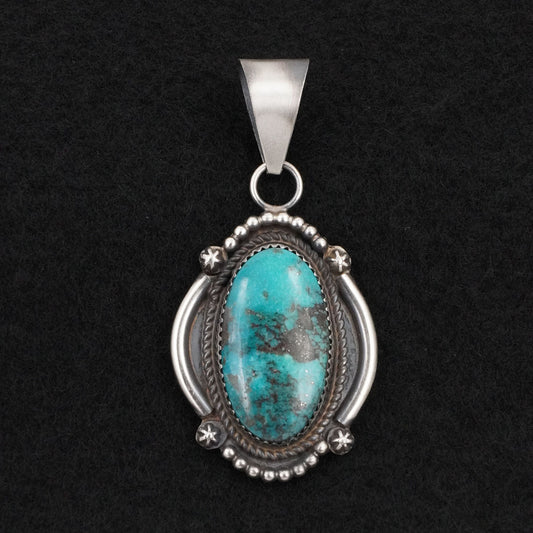 Leslie Nez Turquoise & Sterling Silver Pendant