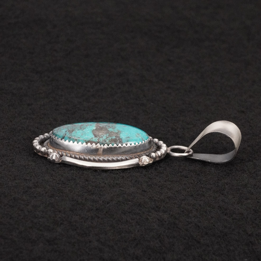 Leslie Nez Turquoise & Sterling Silver Pendant