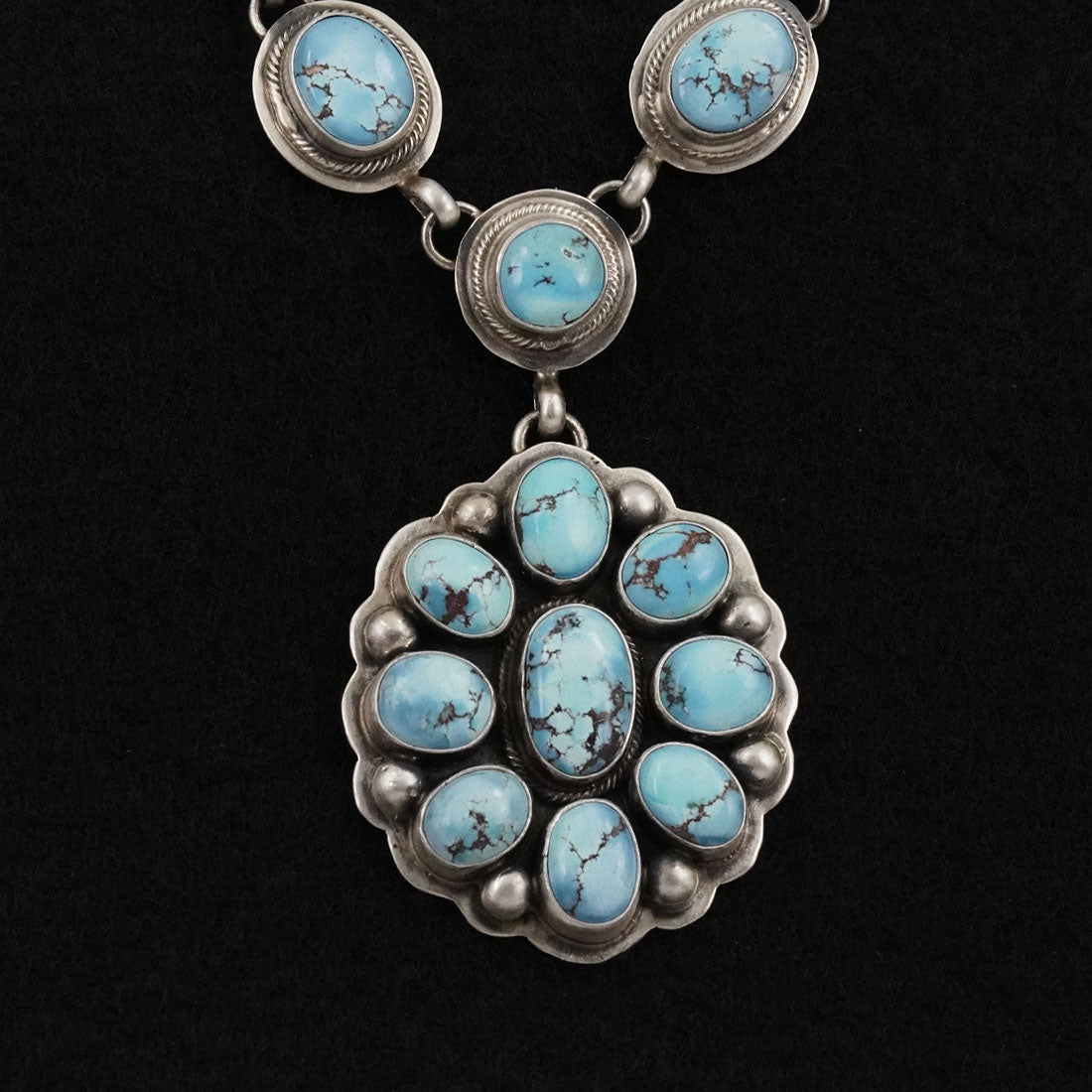 Kathleen Livingston Turquoise & Sterling Silver Necklace Set