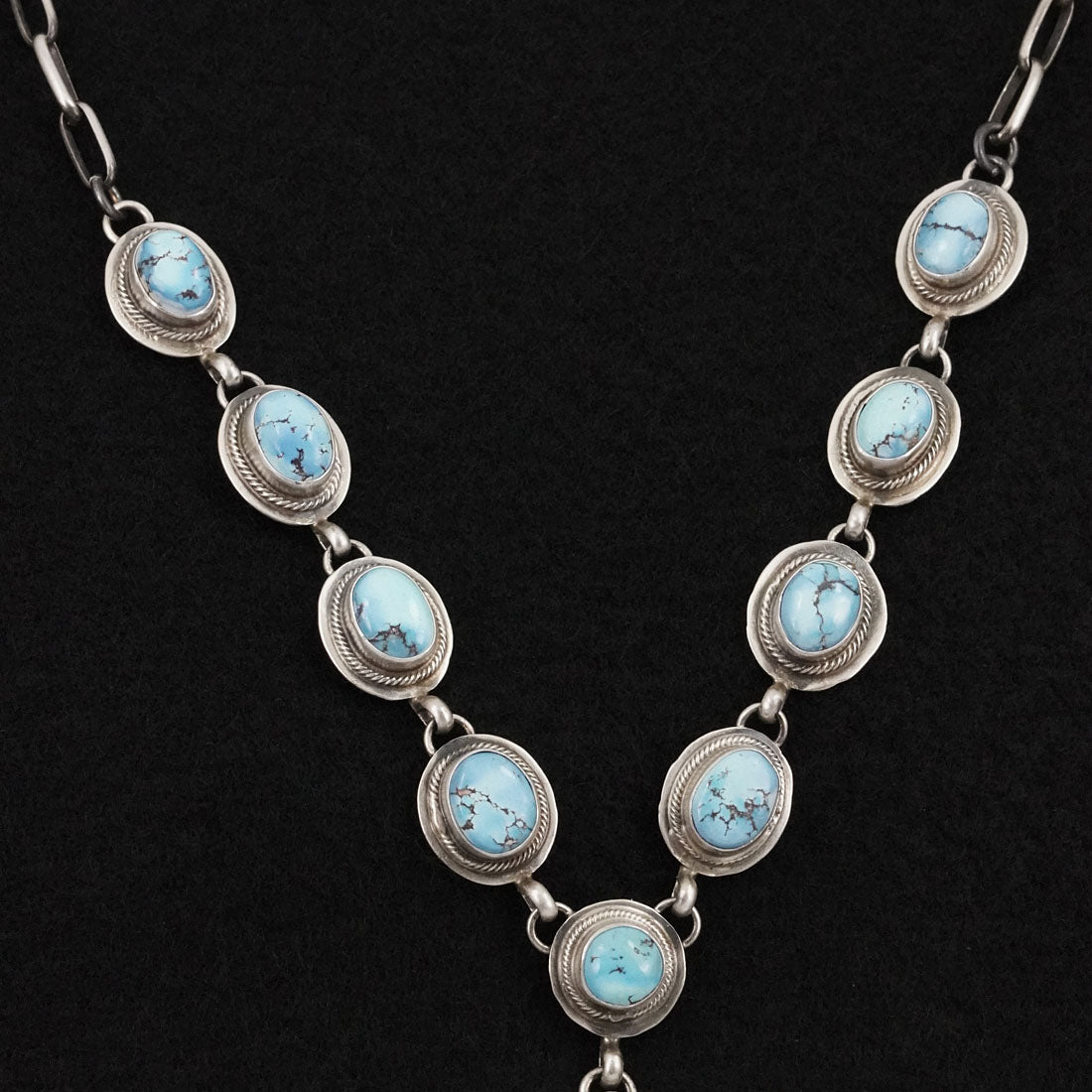Kathleen Livingston Turquoise & Sterling Silver Necklace Set