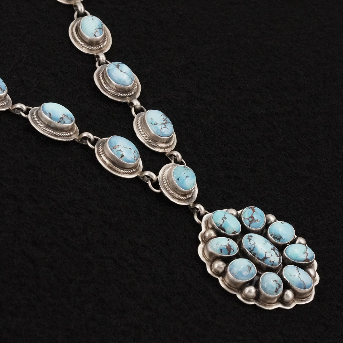 Kathleen Livingston Turquoise & Sterling Silver Necklace Set