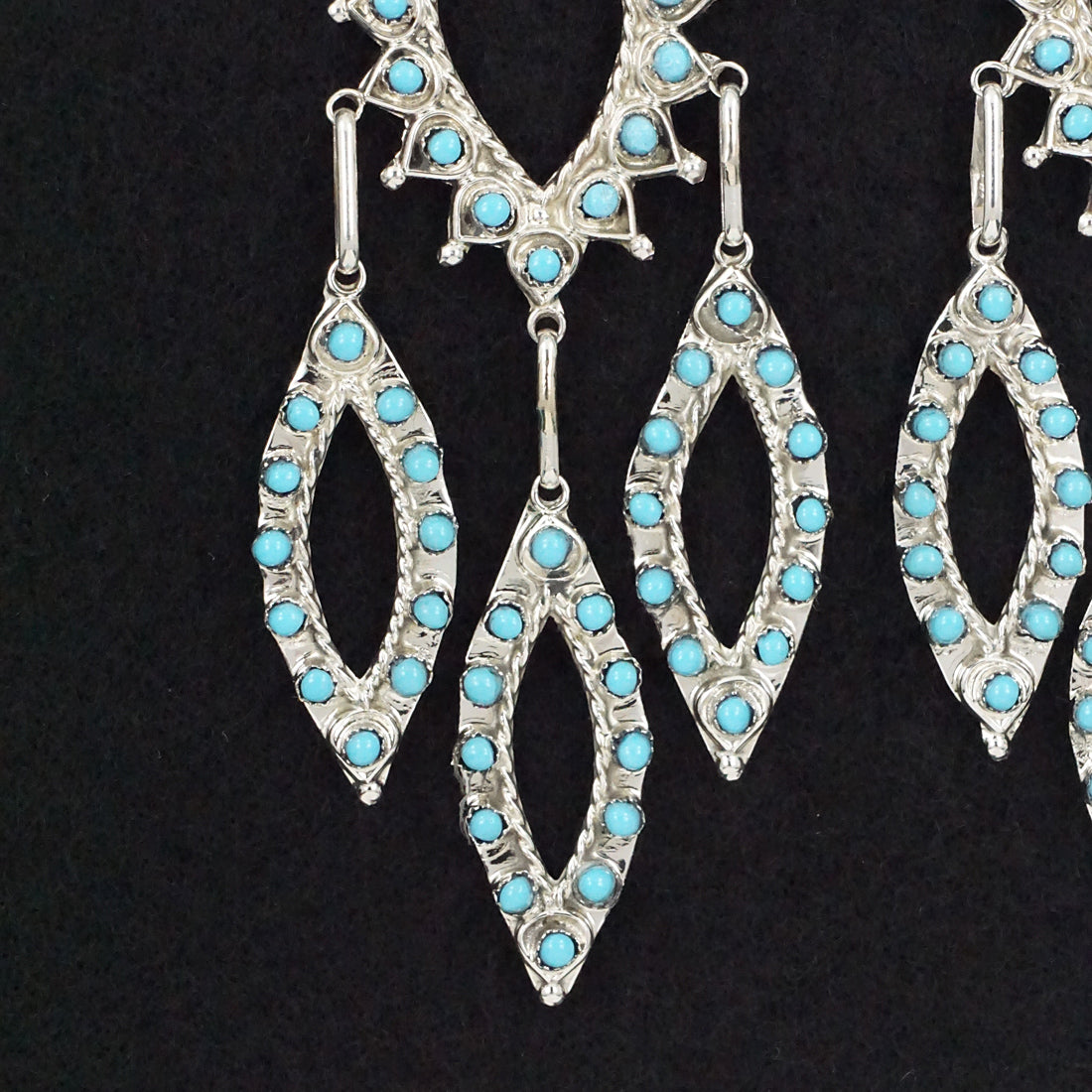 Wayne Johnson Turquoise & Sterling Silver Earrings