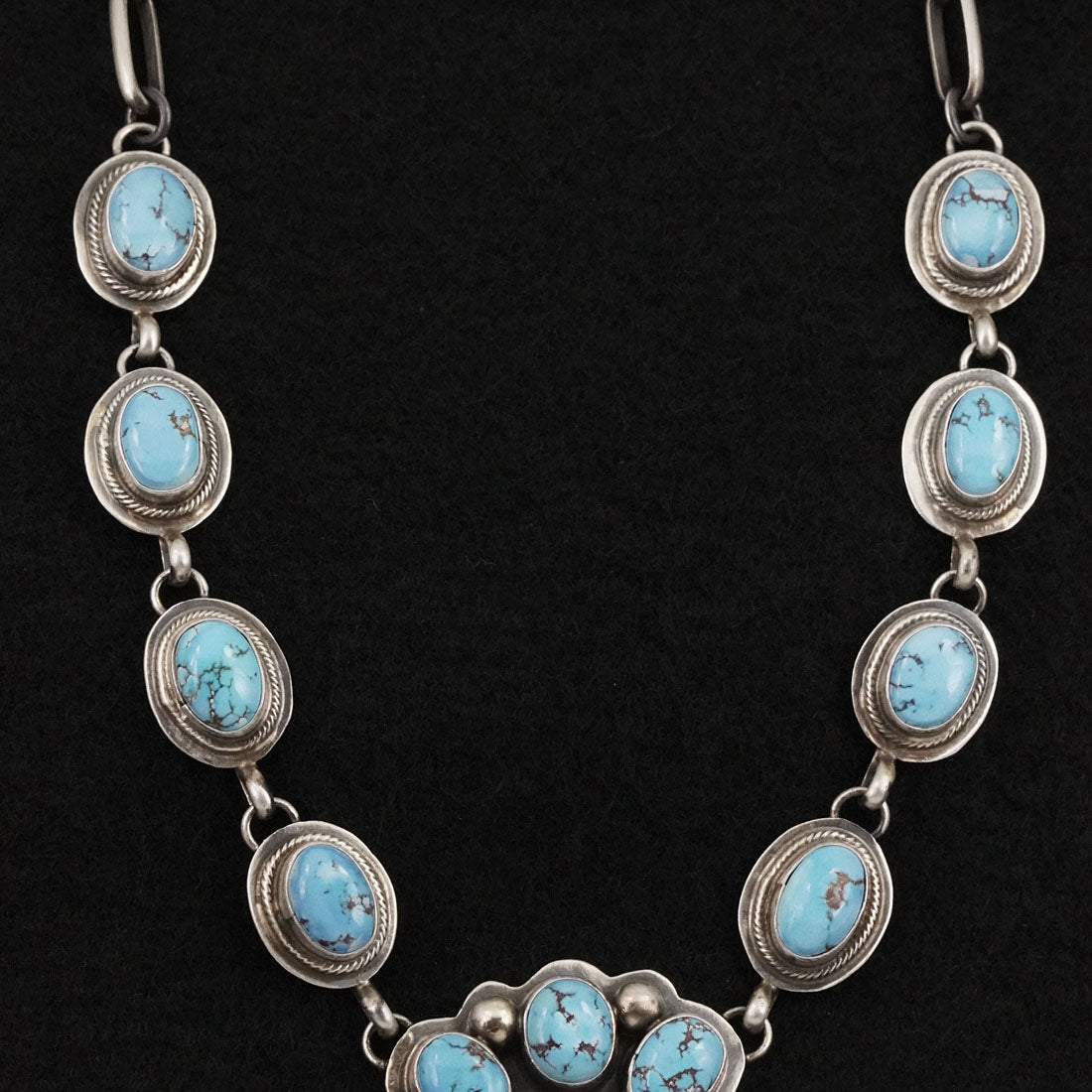 Kathleen Livingston Turquoise & Sterling Silver Necklace Set