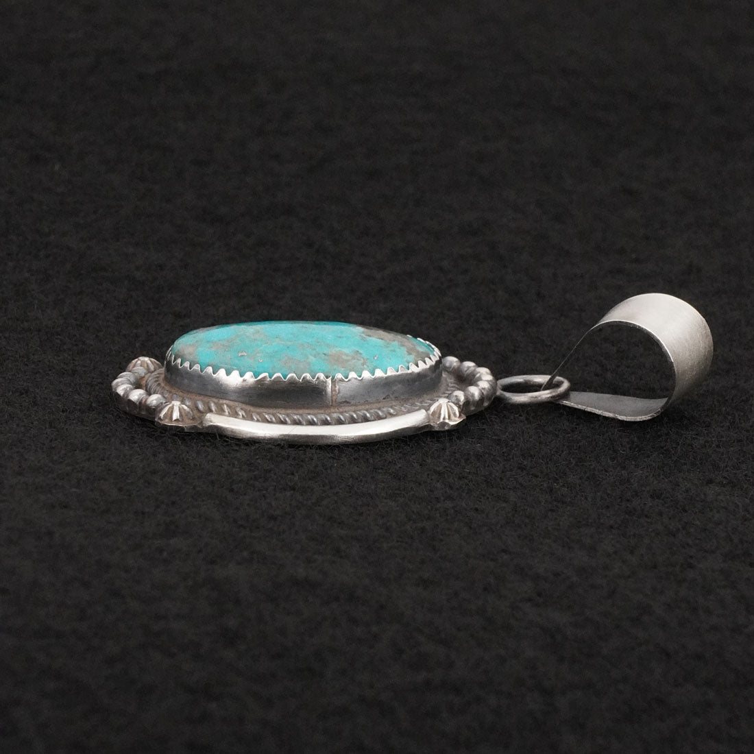 Leslie Nez Turquoise & Sterling Silver Pendant