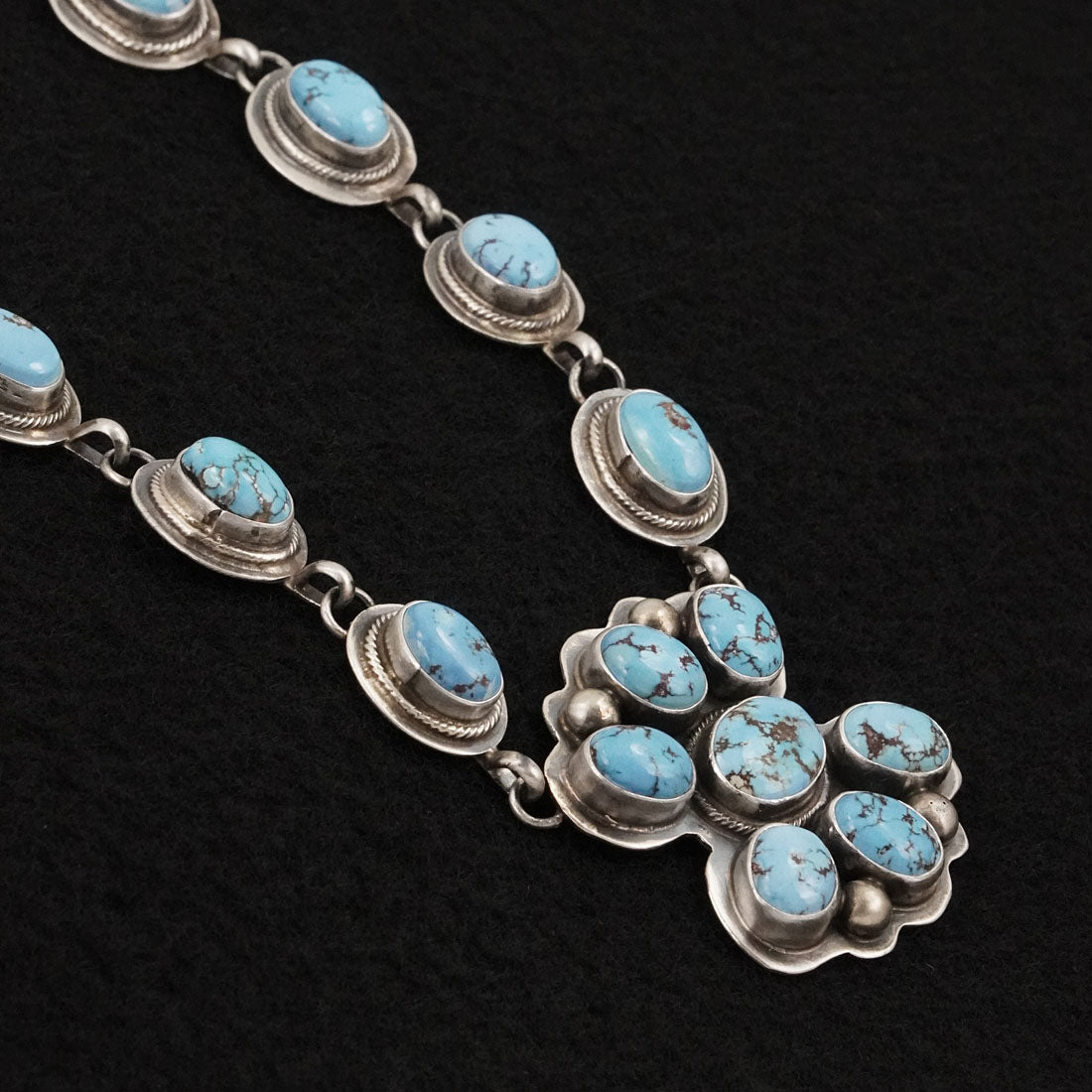 Kathleen Livingston Turquoise & Sterling Silver Necklace Set