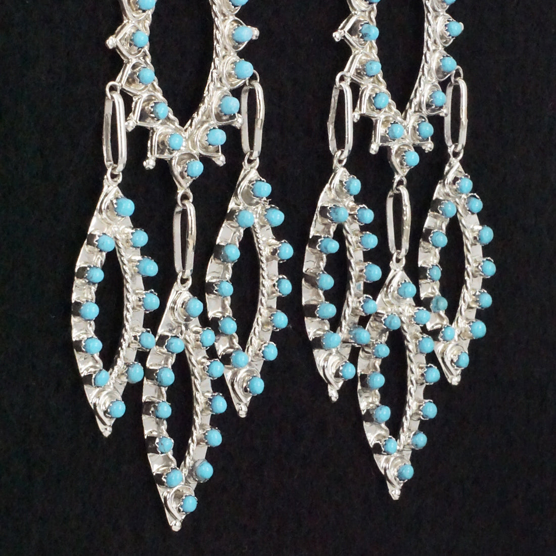 Wayne Johnson Turquoise & Sterling Silver Earrings