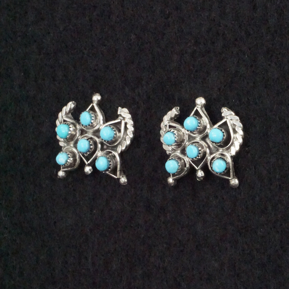 Wayne Johnson Turquoise & Sterling Silver Earrings