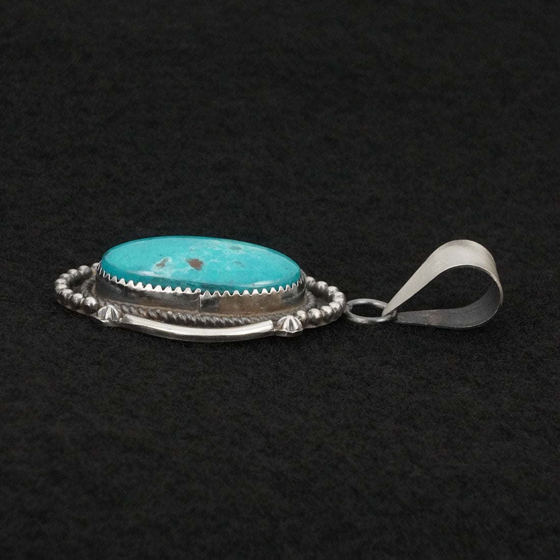 Leslie Nez Turquoise & Sterling Silver Pendant