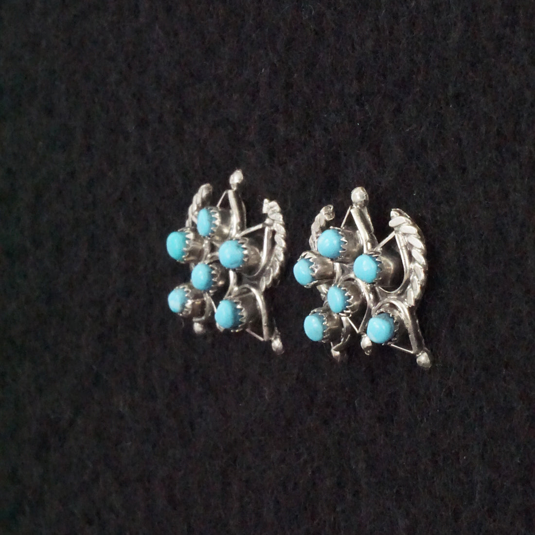 Wayne Johnson Turquoise & Sterling Silver Earrings