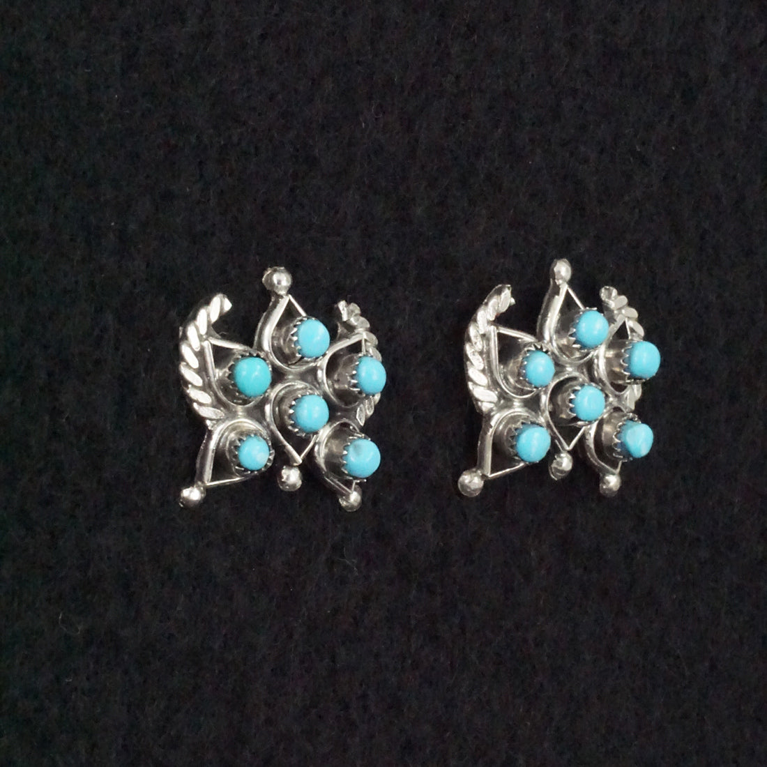 Wayne Johnson Turquoise & Sterling Silver Earrings