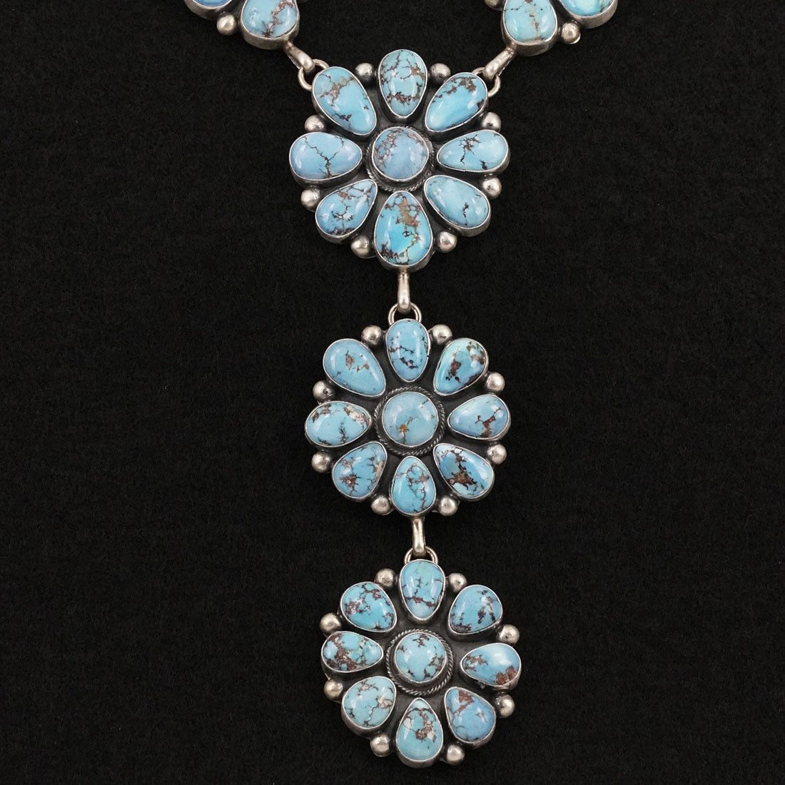 Paul Livingston Turquoise & Sterling Silver Necklace Set