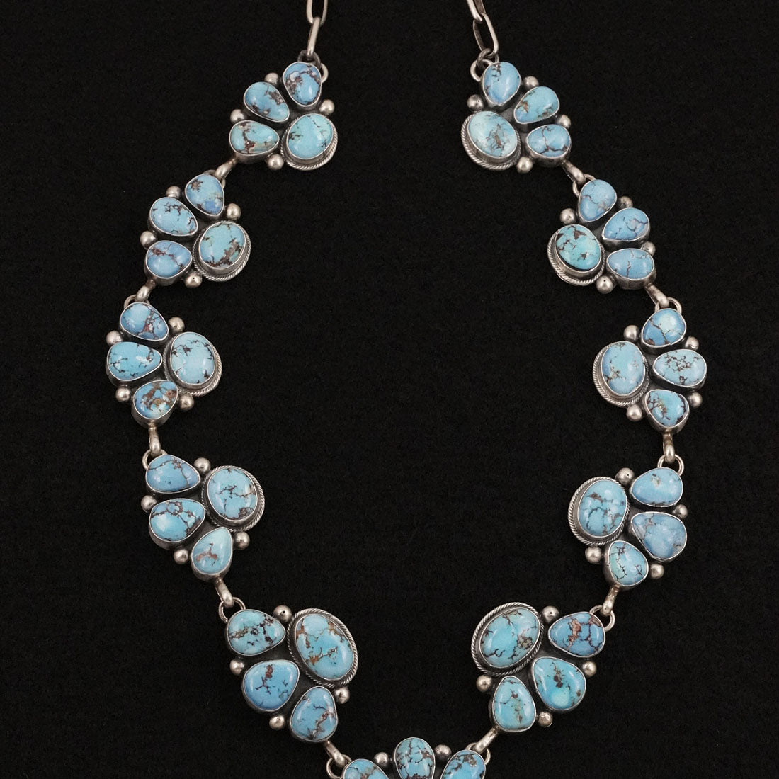Paul Livingston Turquoise & Sterling Silver Necklace Set
