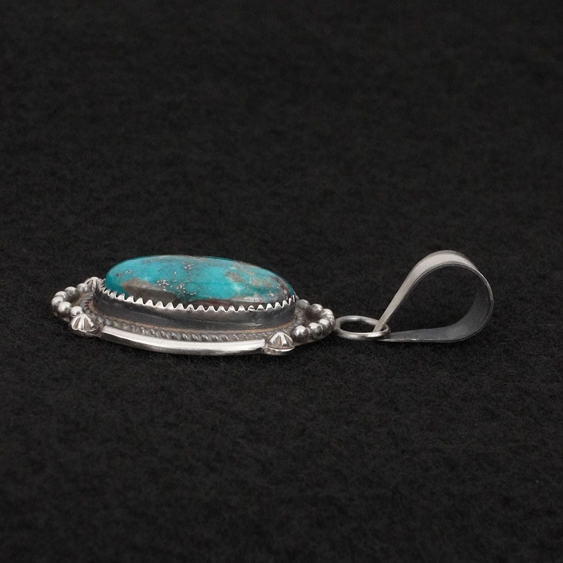 Leslie Nez Turquoise & Sterling Silver Pendant